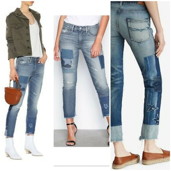 Polo Ralph Lauren Waverly‎ Straight Blue Crop Jeans - Picture 1 of 3